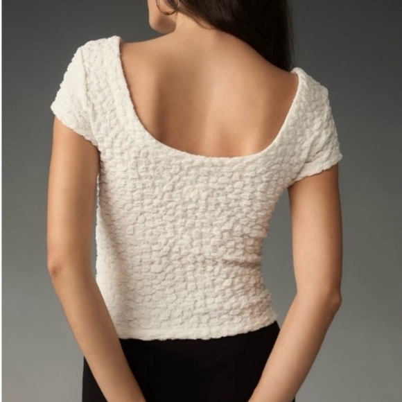 Anthropologie Maeve Socialite Textured Top XXS - Picture 2 of 6